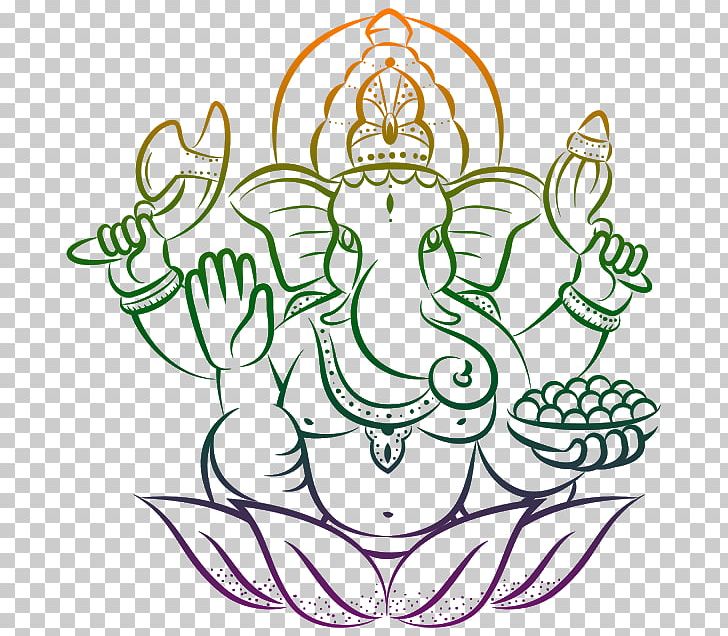 Ganesha Ganesh Chaturthi Lakshmi Durga Puja PNG, Clipart, Area, Art, Artwork, Black And White, Chaturthi Free PNG Download