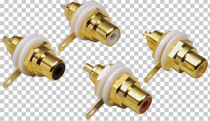 RCA Connector Electrical Connector Electronics Color Metal PNG, Clipart, Brass, Buchse, Color, Electrical Connector, Electronics Free PNG Download
