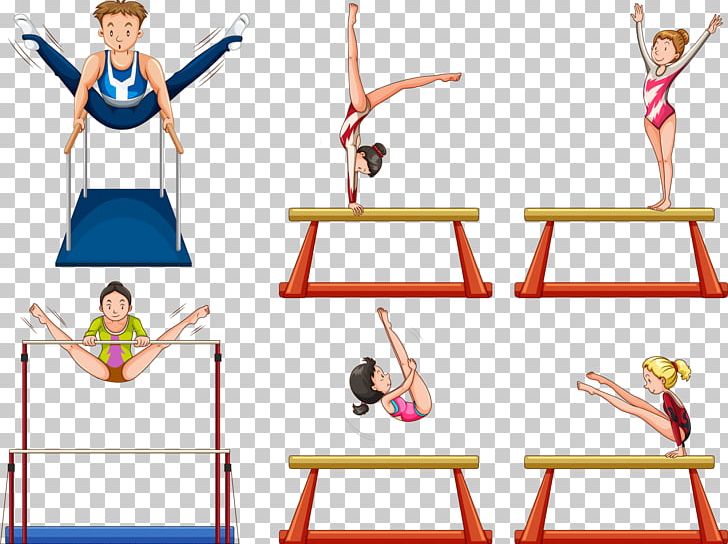 Artistic Gymnastics Illustration PNG, Clipart, Angle, Arm, Balance Beam, Gymnastics, Hand Free PNG Download