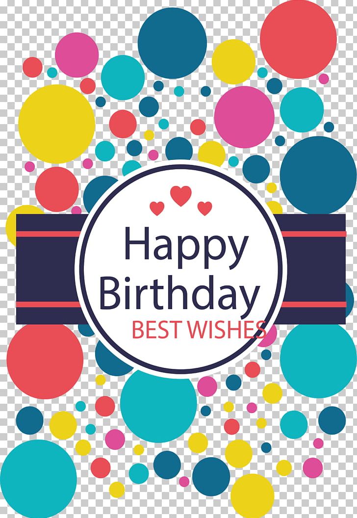 Colorful Wave Dot Decoration Birthday Poster PNG, Clipart, Area, Art, Balloon, Birth, Birthday Card Free PNG Download