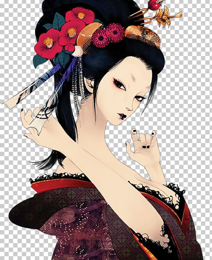 Memoirs Of A Geisha Japanese Art Drawing PNG, Clipart, Anime, Art, Artist, Asian Art, Black Hair Free PNG Download
