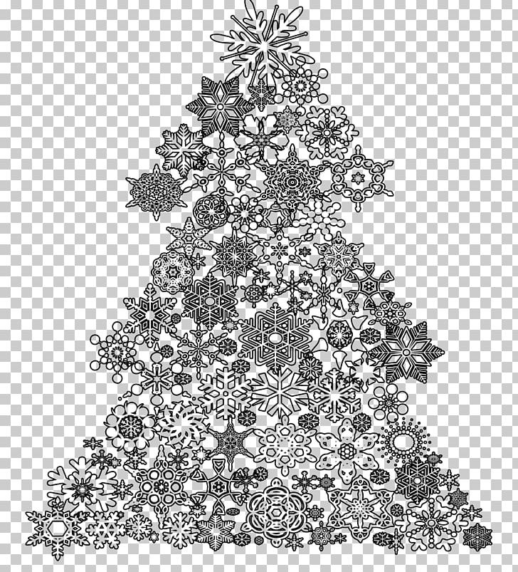 Christmas Tree Santa Claus Christmas Card Drawing PNG, Clipart, Albero Della Vita, Birthday, Black And White, Branch, Child Free PNG Download