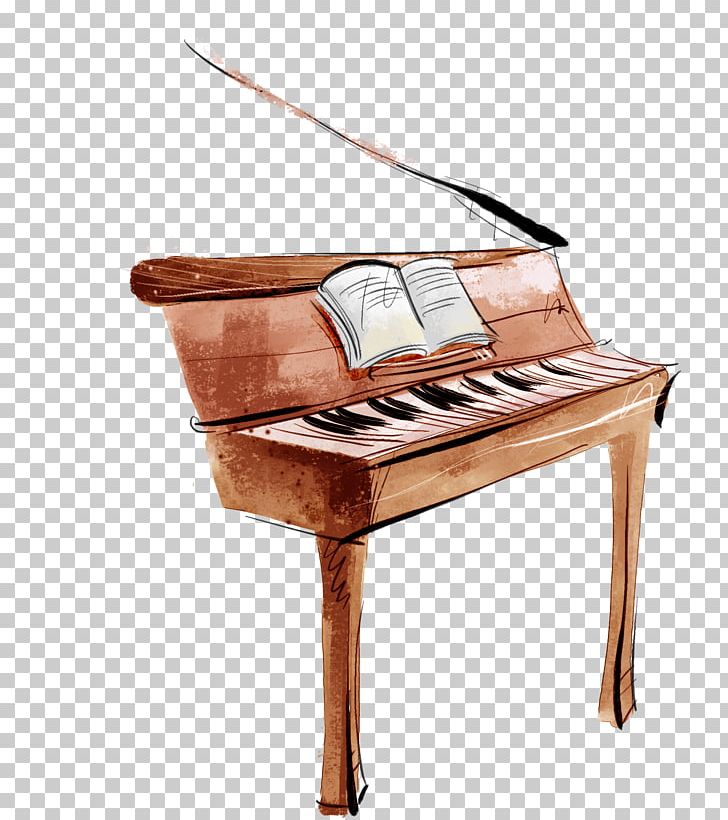 Piano Illustration PNG, Clipart, Cartoon, Digital Piano, Download, Furniture, Girl Free PNG Download