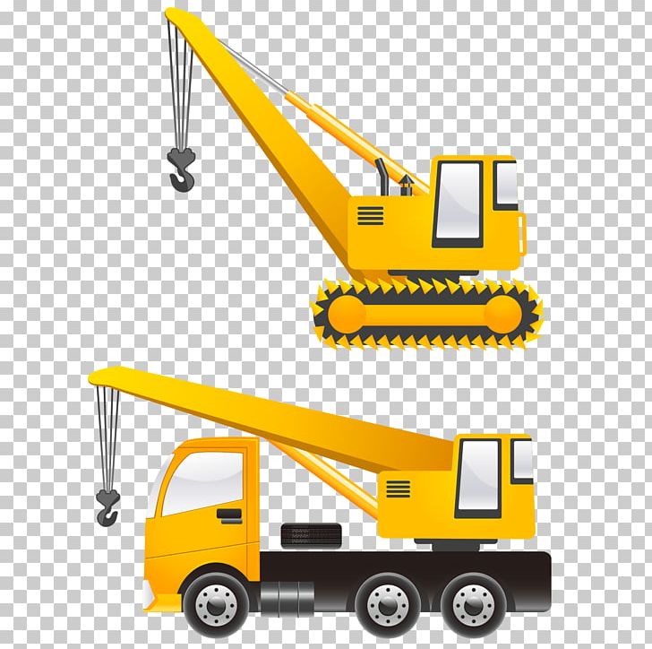 Crane Cartoon Heavy Equipment PNG, Clipart, Architectural Engineering, Area, Construction Crane, Construction Equipment, Crane Bird Free PNG Download