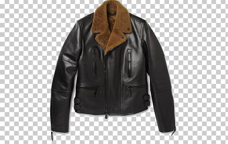 Leather Jacket Shearling Coat Burberry PNG, Clipart, Armani, Background Black, Black, Black Background, Black Board Free PNG Download
