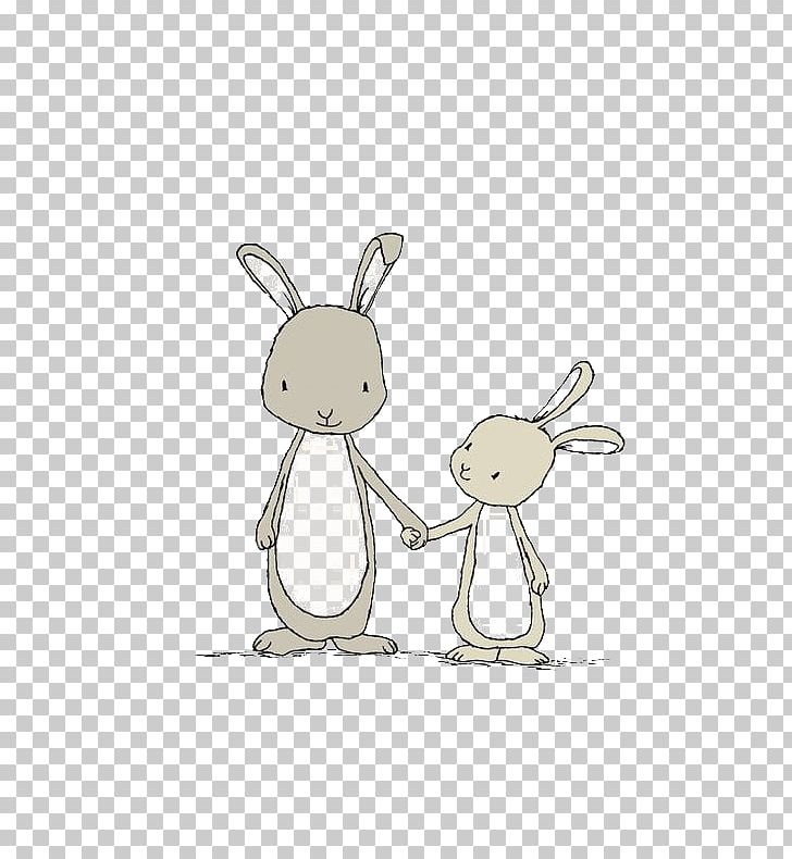 Easter Bunny White Rabbit Bunny Story Drawing PNG, Clipart, Animals, Art, Cartoon Character, Cartoon Cloud, Cartoon Couple Free PNG Download
