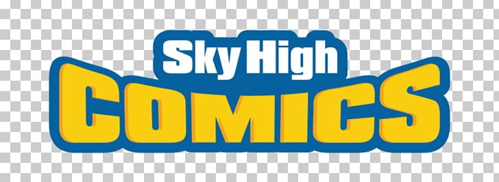 Sky High Comics Logo Comic Book Brand PNG, Clipart, Area, Blue, Brand, Collectible Card Game, Comic Book Free PNG Download