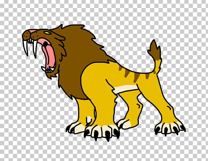 Lion Cat Prehistoric Mammal Saber-toothed Tiger PNG, Clipart, Animals, Art, Big Cats, Carnivoran, Cartoon Free PNG Download