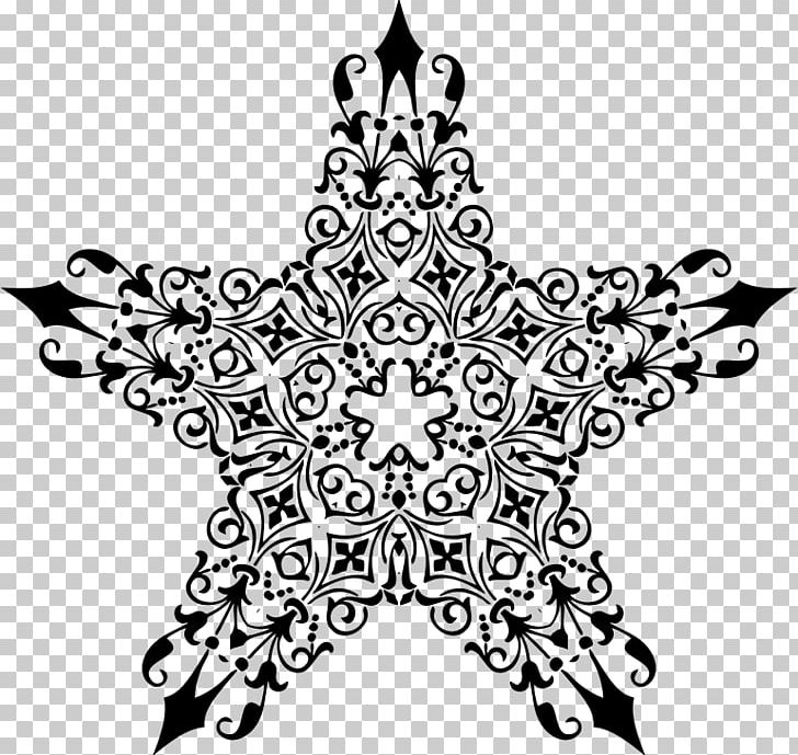 Star Ornament Decorative Arts PNG, Clipart, Art, Black, Black And White, Color, Coloring Book Free PNG Download