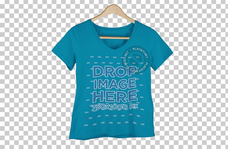 T-shirt Sleeve Neck Font PNG, Clipart, Active Shirt, Aqua, Blue, Brand, Clothing Free PNG Download