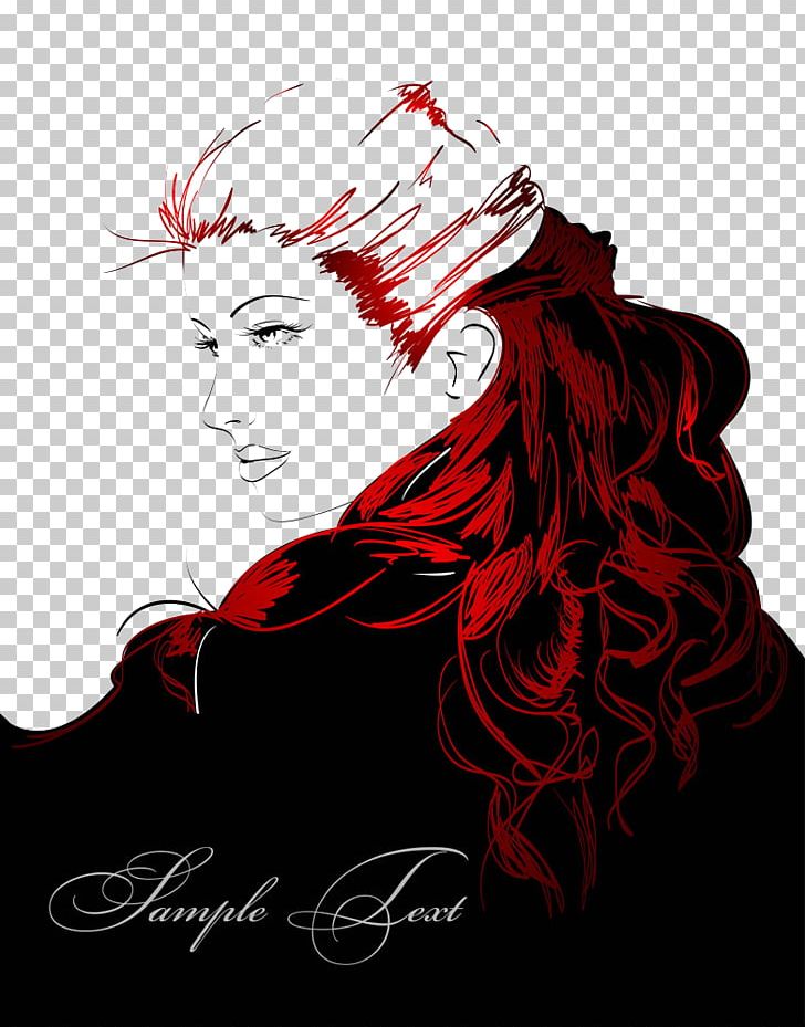 Woman Drawing Cartoon Illustration PNG, Clipart, Barber, Beauty, Black And White, Blood, Business Woman Free PNG Download