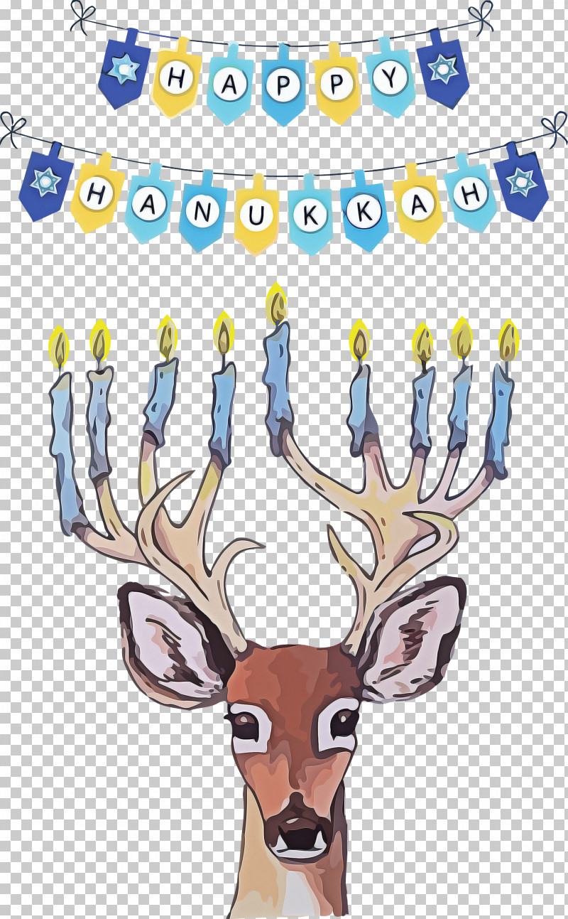 Hanukkah Happy Hanukkah PNG, Clipart, Antler, Christmas Day, Deer, Dreidel, Hanukkah Free PNG Download