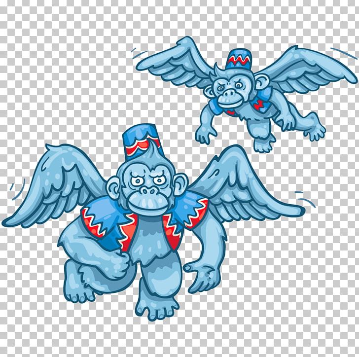 Winged Monkeys The Wizard Wicked Witch Of The West PNG, Clipart, Animal Figure, Art, Artwork, Cartoon, Clip Art Free PNG Download
