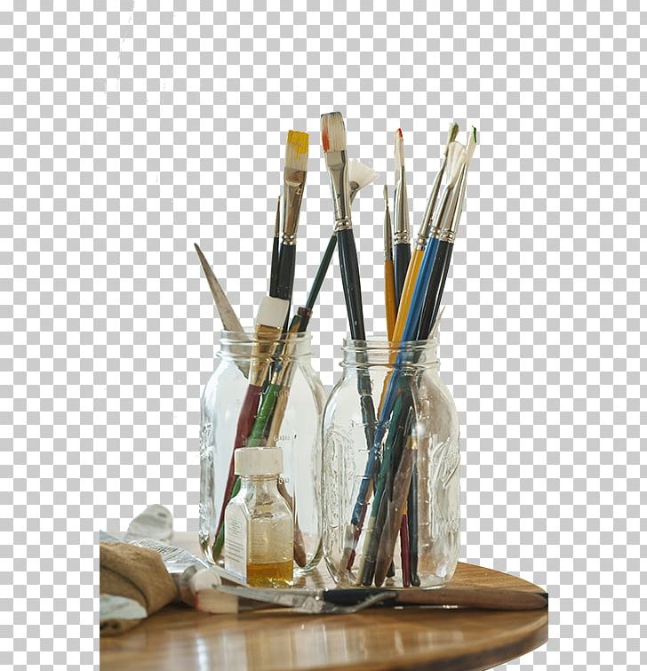 Chalk Paint Brush Jar PNG, Clipart, Art, Bottle, Brush, Daily, Daily Use Free PNG Download