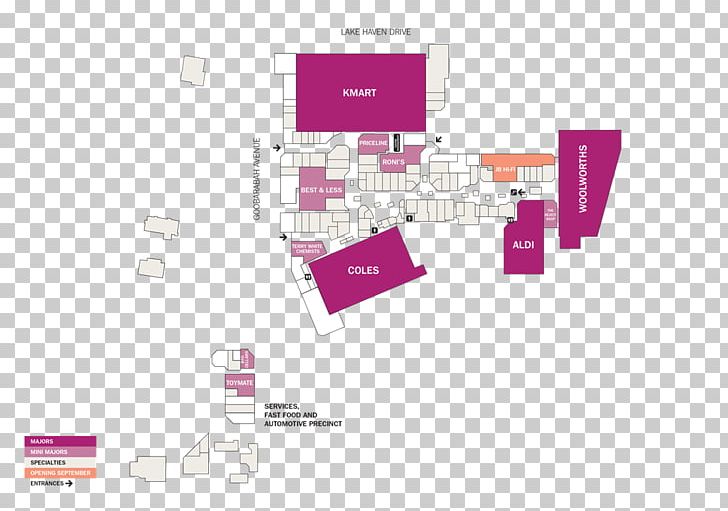 Floor Plan EB Games Lake Haven Grace Threading ALDI Lakehaven PNG, Clipart, Brand, Coles, Floor Plan, Landscape Plan, Magenta Free PNG Download