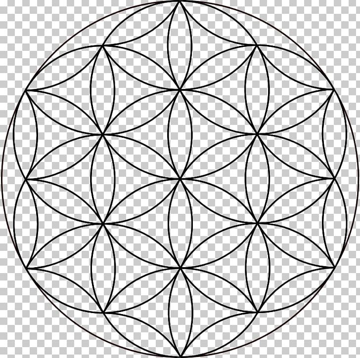 Overlapping Circles Grid Sacred Geometry Drawing PNG, Clipart, Area, Art, Black And White, Circle, Drawing Free PNG Download