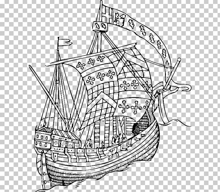 15th Century All About Ships: With Four Colour Plates And A Large Number Of Drawings And Photographs Sailing Ship PNG, Clipart, Artwork, Black And White, Boat, Caravel, Carrack Free PNG Download