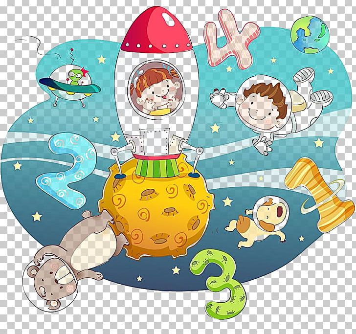 Outer Space Cartoon Extraterrestrial Intelligence PNG, Clipart, Aerospace, Alien Spaceship, Art, Astronaut, Car Free PNG Download