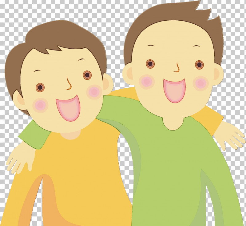 Cartoon People Facial Expression Friendship Cheek PNG, Clipart, Cartoon, Cheek, Child, Facial Expression, Friendship Free PNG Download