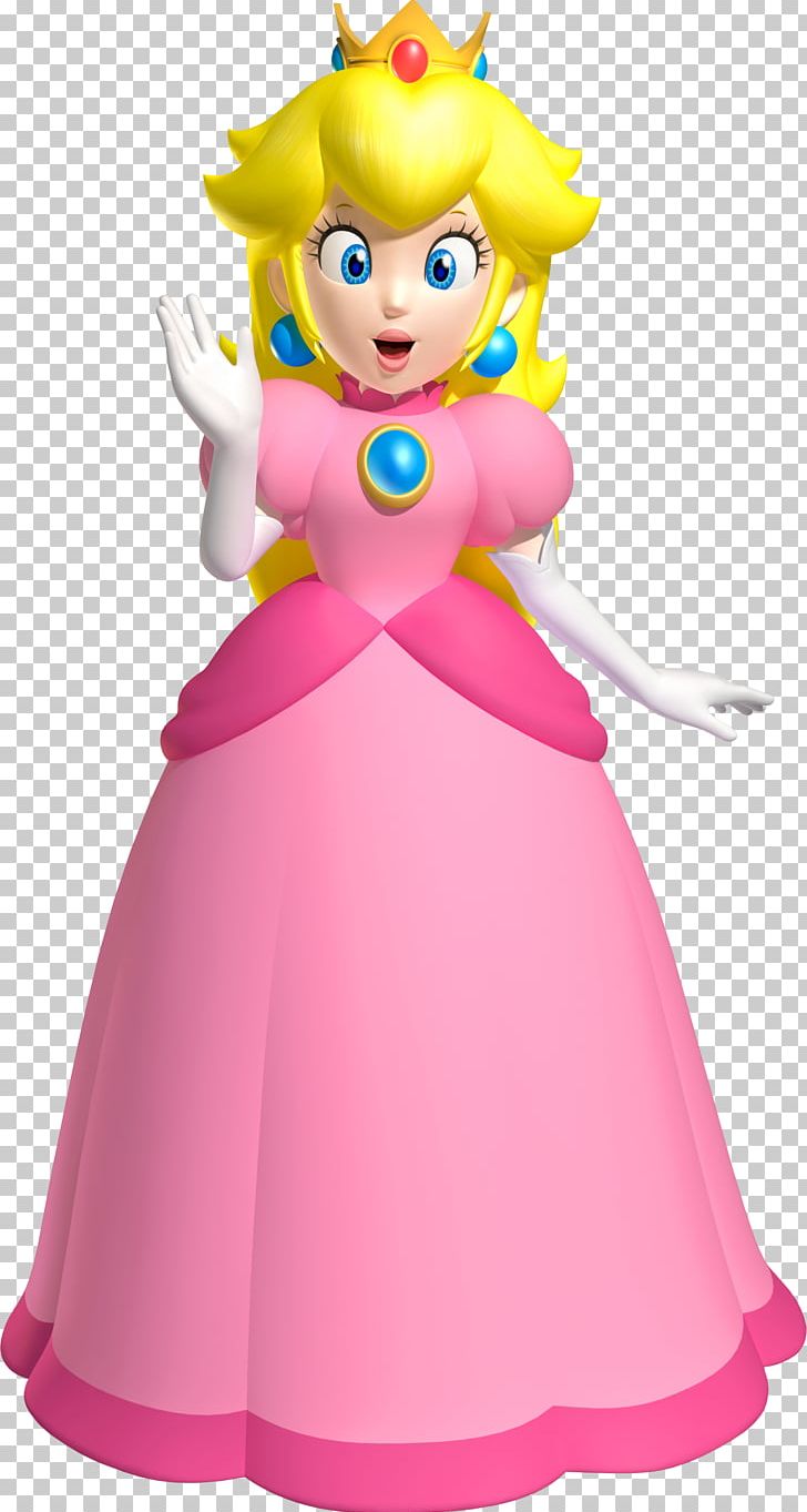 Princess Peach Super Mario 3D Land Super Mario Bros. PNG, Clipart, Cartoon, Clothing, Costume, Doll, Fictional Character Free PNG Download
