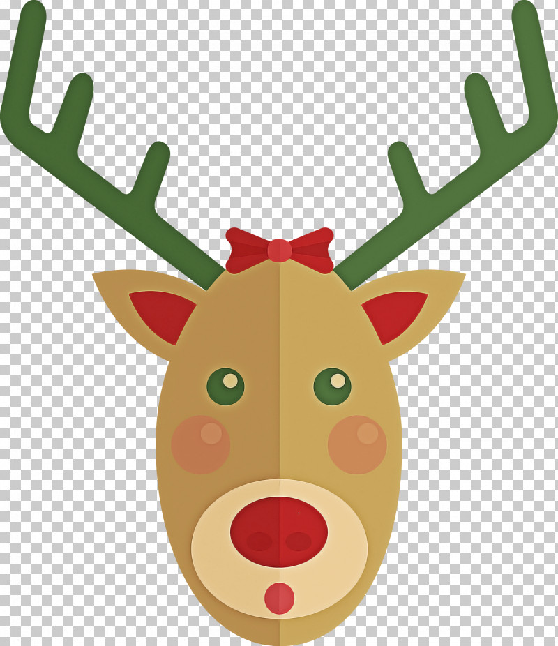 Christmas Deer PNG, Clipart, Antler, Christmas Deer, Deer, Nose, Reindeer Free PNG Download