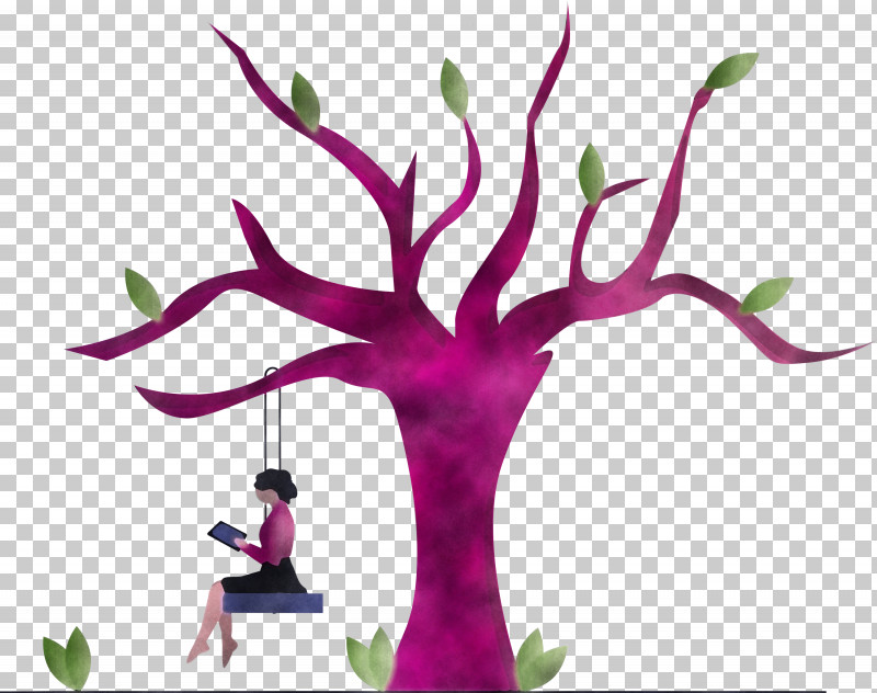 Tree Swing PNG, Clipart, Branch, Flower, Magenta, Pink, Plant Free PNG Download