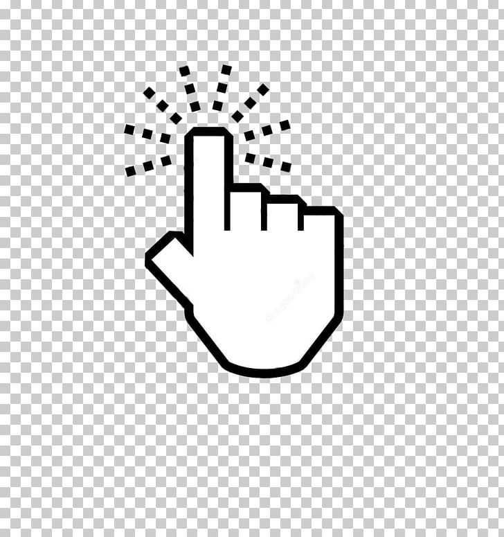 Computer Icons Point And Click Pointer PNG, Clipart, Angle, Area, Black, Black And White, Button Free PNG Download