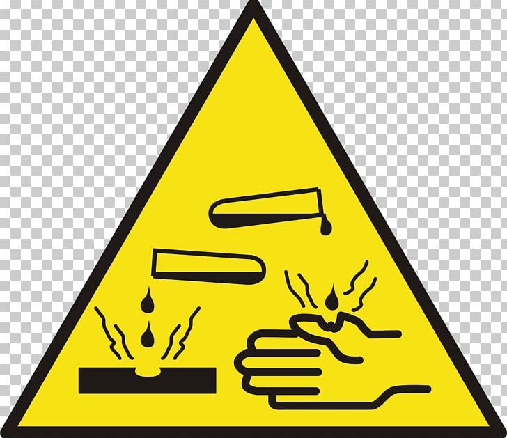 Sticker Hazard Symbol Label Corrosive Substance Decal Png Clipart