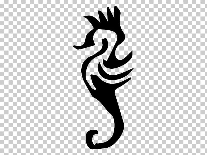 Seahorse Silhouette Character Line PNG, Clipart, Animals, Black And White, Character, Fiction, Fictional Character Free PNG Download