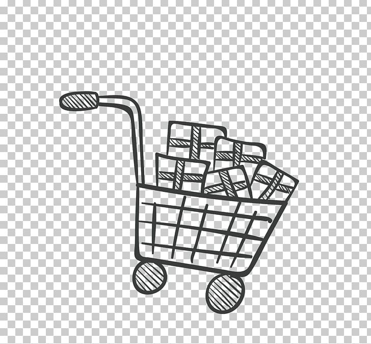 Online Shopping Shopping Cart PNG, Clipart, Abstract Lines, Area, Bag, Black, Black And White Free PNG Download