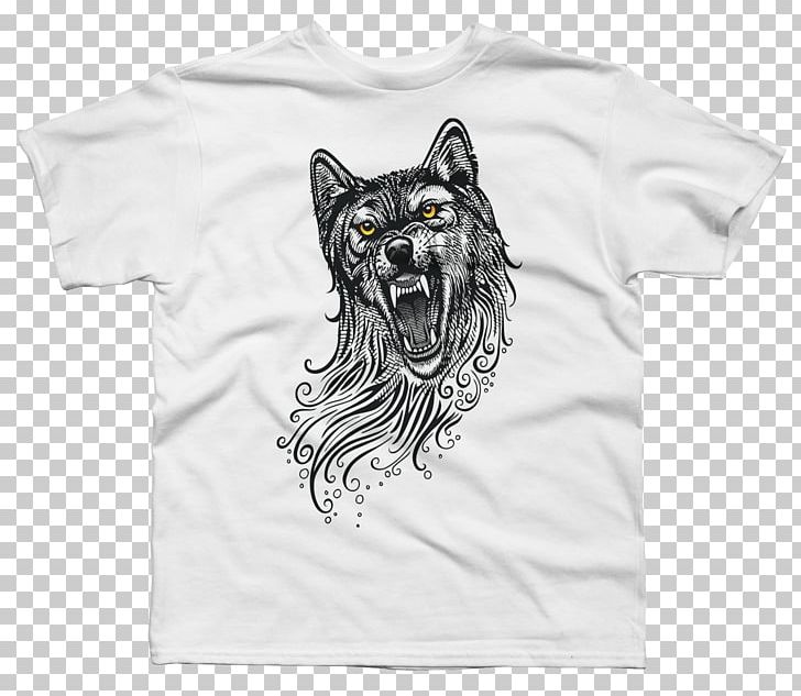 T-shirt Raglan Sleeve Hoodie Dress Shirt PNG, Clipart, Angry, Angry Wolf, Black, Blouson, Bluza Free PNG Download