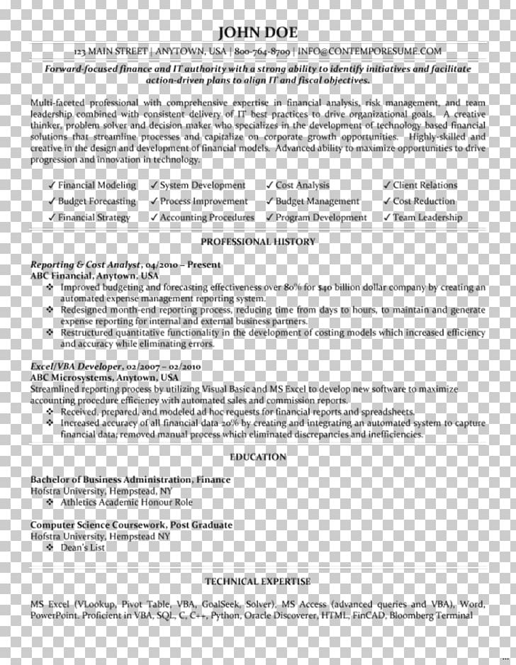 Résumé Cost Analyst Financial Analyst Template Finance PNG, Clipart, Accountant, Accounting, Analyst, Application For Employment, Area Free PNG Download