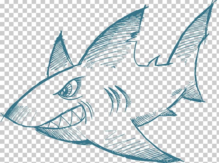 Great White Shark Fish Clipart Symbol Silhouette Outline Line Drawing Png  Jpg Svg Xcf Pdf Dxf Cut File for Cricut - Etsy