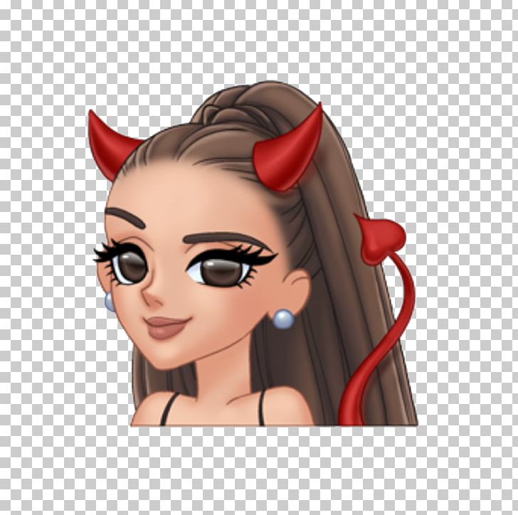 Emoji Dangerous Woman Moonlight United States PNG, Clipart, Ariana Grande, Brown Hair, Cartoon, Cheek, Dangerous Woman Free PNG Download