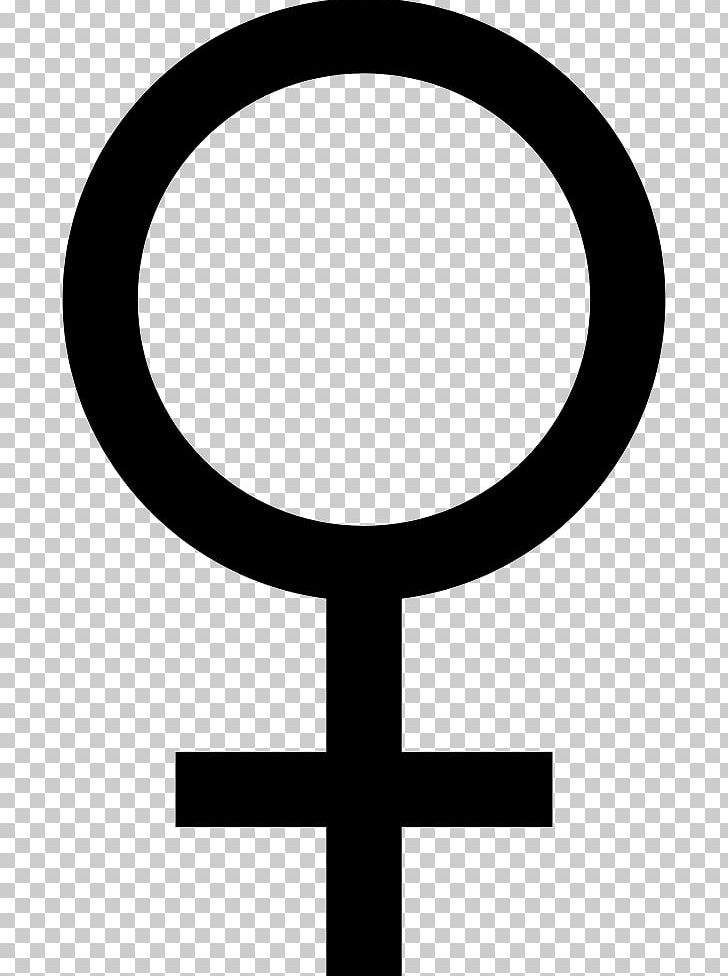 Gender Symbol Female PNG, Clipart, Black And White, Body Jewelry, Circle, Computer Icons, Cross Free PNG Download