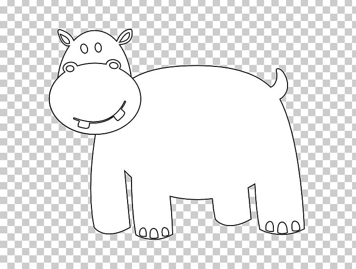 Hippopotamus Drawing Black And White PNG, Clipart, Angle, Animal, Animals, Area, Bear Free PNG Download
