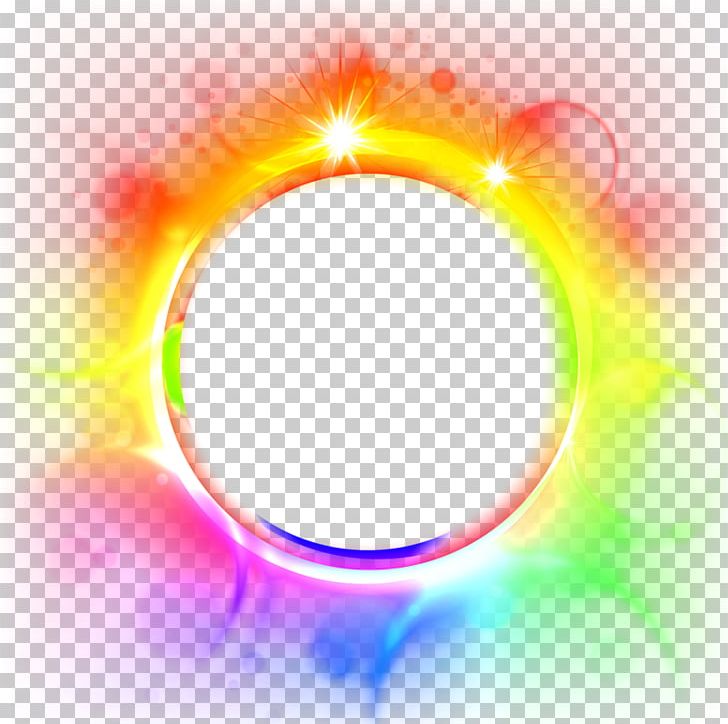 Download Light Photoscape Png Clipart 3d Computer Graphics Border Border Frame Certificate Border Circular Free Png Download