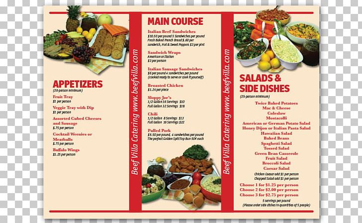 Beef Villa Catering Menu Gift Card PNG, Clipart, Advertising, Beef Villa, Brochure, Catering, Elgin Free PNG Download