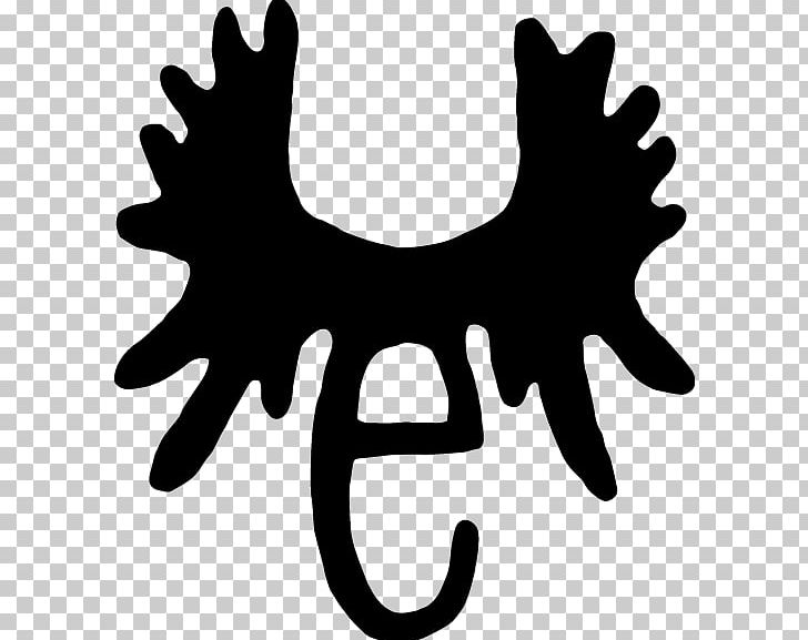 Silhouette Black White Leaf PNG, Clipart, Animals, Antler, Black, Black And White, Leaf Free PNG Download