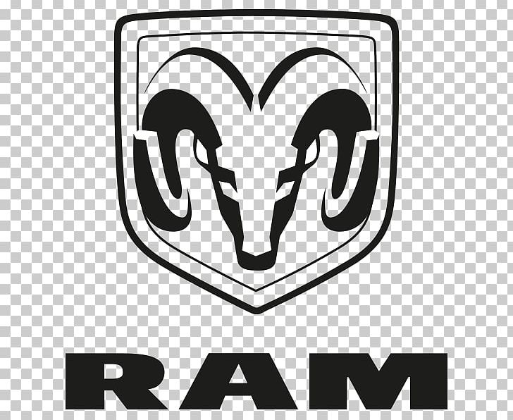 Ram Trucks Ram Pickup Dodge Car Chrysler PNG, Clipart, Area, Black And White, Brand, Car, Chrysler Free PNG Download