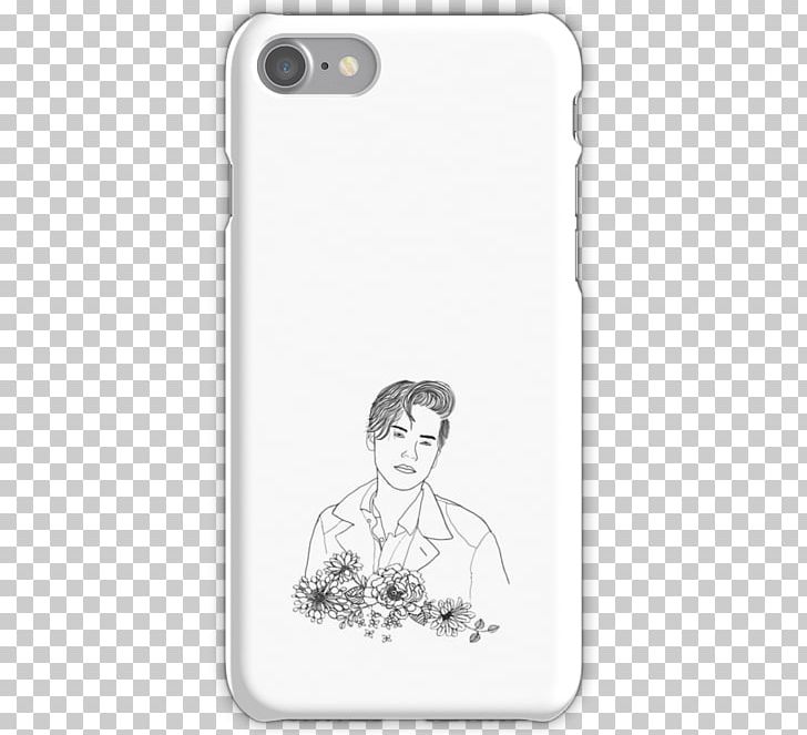 Apple IPhone 7 Plus IPhone 8 IPhone 4S IPhone 5 IPhone X PNG, Clipart, Black, Black And White, Cole Sprouse, Drawing, Fictional Character Free PNG Download