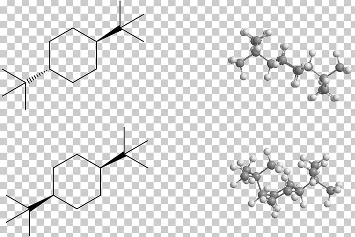 Cyclohexane Conformation Conformational Isomerism Butyl Group Chemistry PNG, Clipart, Angle, Black And White, Butyl Group, Chair, Chemistry Free PNG Download