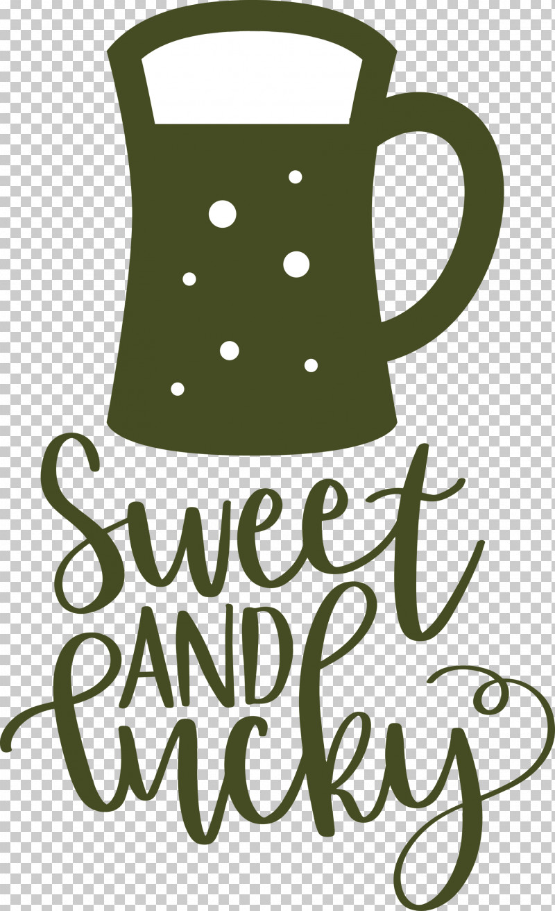 Sweet And Lucky St Patricks Day PNG, Clipart, Coffee, Coffee Cup, Green, Line, Logo Free PNG Download