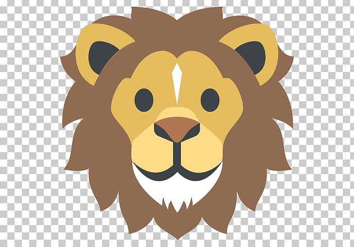 Lion Emoji Sticker PNG, Clipart, Animals, Autocad Dxf, Big Cats, Carnivoran, Cartoon Free PNG Download