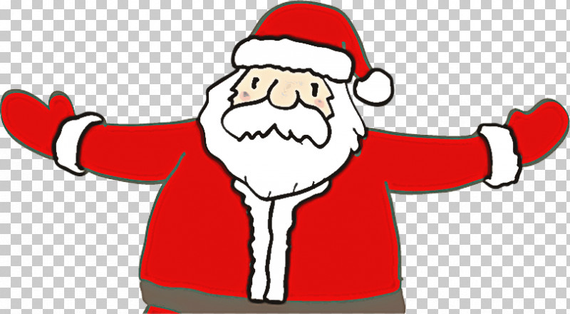 Santa Claus PNG, Clipart, Cartoon, Facial Hair, Finger, Line, Santa Claus Free PNG Download