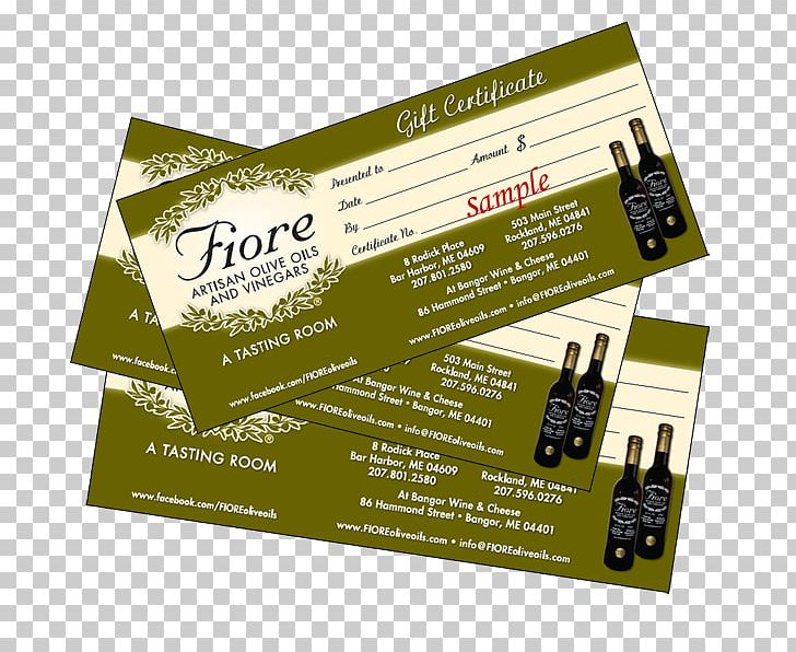 Gift Card FIORE Artisan Olive Oils & Vinegars Shopping Box PNG, Clipart, Advertising, Balsamic Vinegar, Box, Brand, Gift Free PNG Download