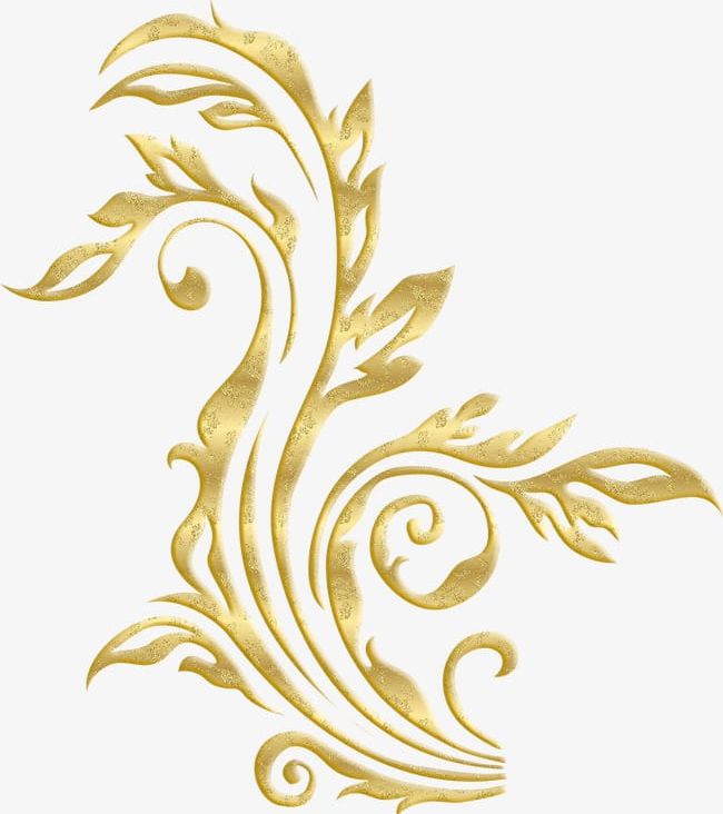 Gold Plant Pattern PNG, Clipart, Border, Border Line, Euporean, Euporean Pattern, Gold Free PNG Download