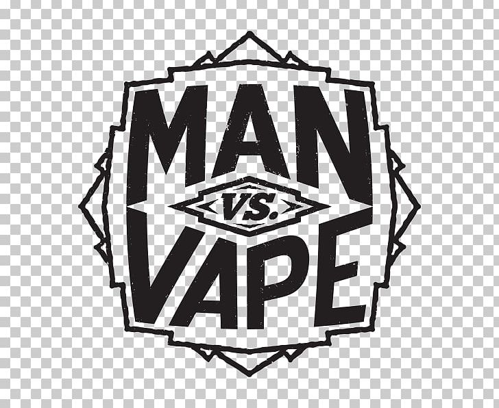 Logo Man Vs Vape Electronic Cigarette Aerosol And Liquid Brand PNG, Clipart, Area, Asheville, Black, Black And White, Brand Free PNG Download