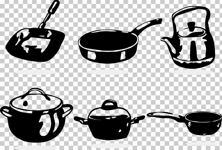 Red Cooking Frying Pan Cookware And Bakeware PNG, Clipart, Background Black, Black And White, Black Background, Black Hair, Black White Free PNG Download