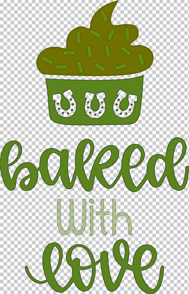 Baked With Love Cupcake Food PNG, Clipart, Baked With Love, Cupcake, Food, Green, Kitchen Free PNG Download